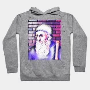 John Wycliffe Pink Portrait | John Wycliffe Artwork 8 Hoodie